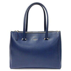 FURLA Tote Bag Navy Blue Shoulder Business Handbag